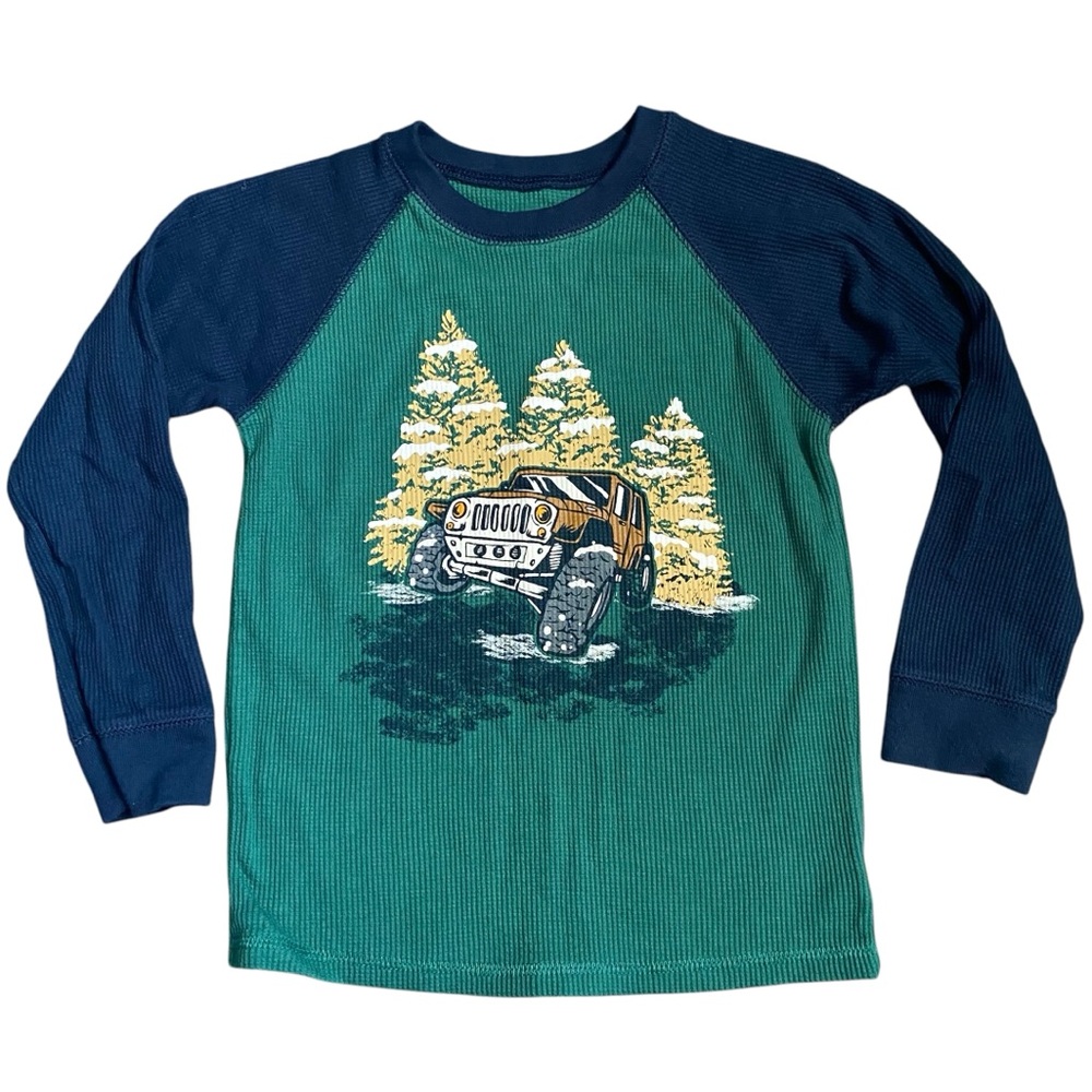 Garanimals Toddler Winter Jeep Graphic Long Sleeve Shirt